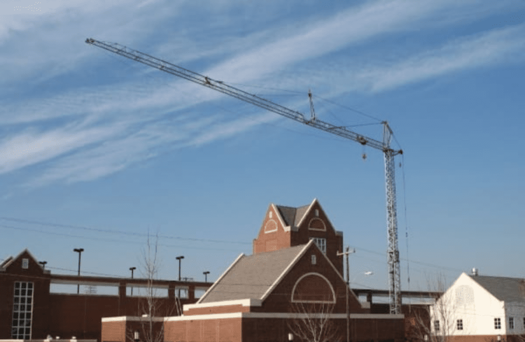 Front view of a 2007 Koenig K45T self-erecting crane for sale.