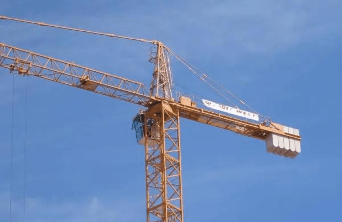Used 2002 Liebherr 100 LC luffing jib crane, Unit 2031, for sale.