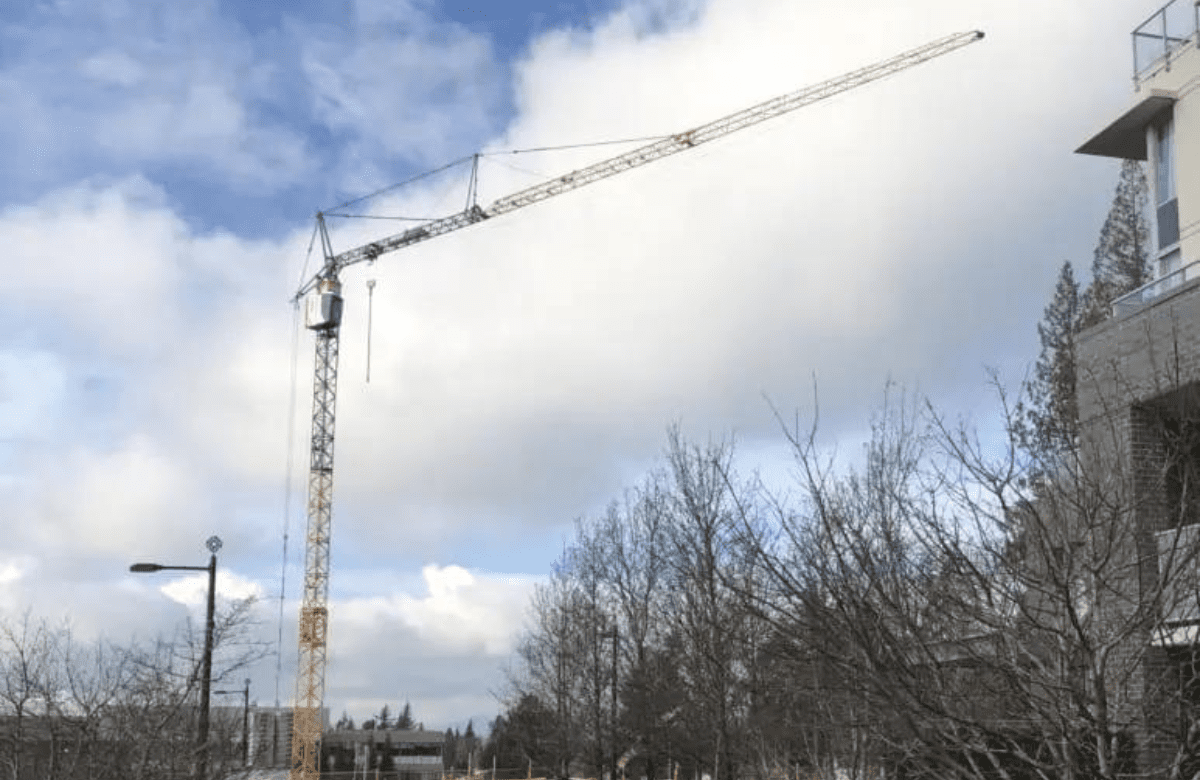 2023 Liebherr 81K.1 self-erecting crane with Bigfoot logo.