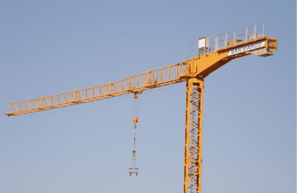 2015 San Marco SMT 550 tower crane available for purchase.