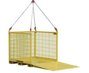 High-quality crane lifting material baskets and cages by Bigfoot Crane