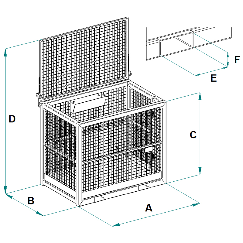 Boscaro CRM forklift work platform specs